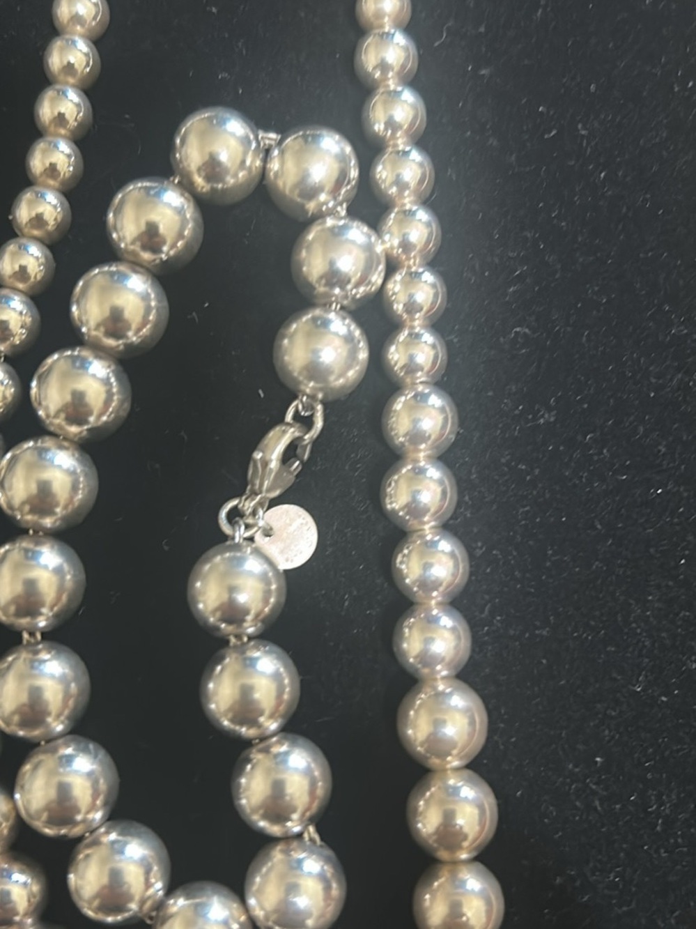 Tiffany & Co. Sterling Silver Bead Necklace